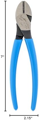 Channellock Diagonal Cutting Plier E337 - Lap XLT Joint, Code Blue Grips - 7-Inch - Image 6