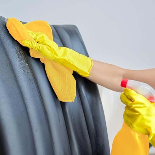 Yellow Microfiber Towels (Value Pack of 36) Size 16" x 16" Large, Highly Absorbent Cleaning Rags, Lint Free Towels, Reusable and Washable, Microfiber Towel for Cars - Image 7