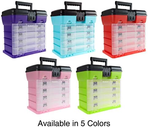 Stalwart Small Parts Organizer Box, Light Blue, 10-Inch - Image 6