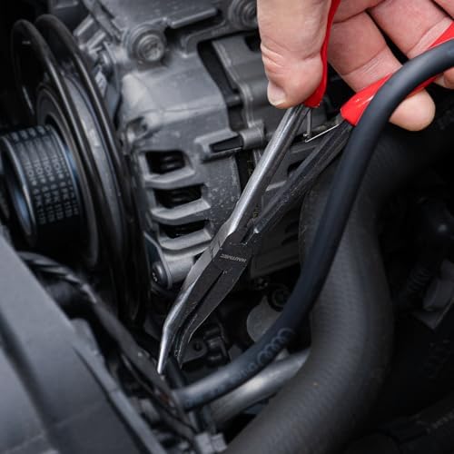 HAUTMEC Extra Long Needle Nose Pliers Set, 11PCS Long Reach Pliers Include 6-7" & 11" Straight, Circle Nose, Diagonal, Flat Nose, Bent Nose Plier for Narrow Spaces, Automotive & DIY Repairs - Image 6