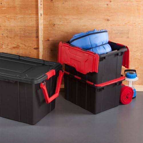 Sterilite Industrial Storage Tote with Lids for Garage, 12 Gallon, 18-Pack - Image 6