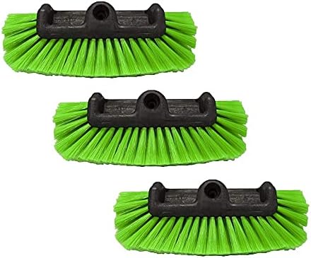 Detail King 5 Level Nylon Truck Wash Brush (3 Pack) - Super Soft, Green Flagged Bristles - 5 Level Bristle Design by DetailKing