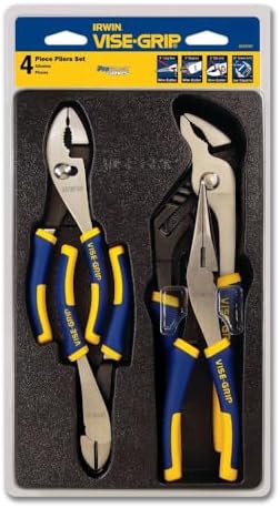 IRWIN VISE-GRIP Pliers Set, 4-Piece (2078707), Blue - Image 6