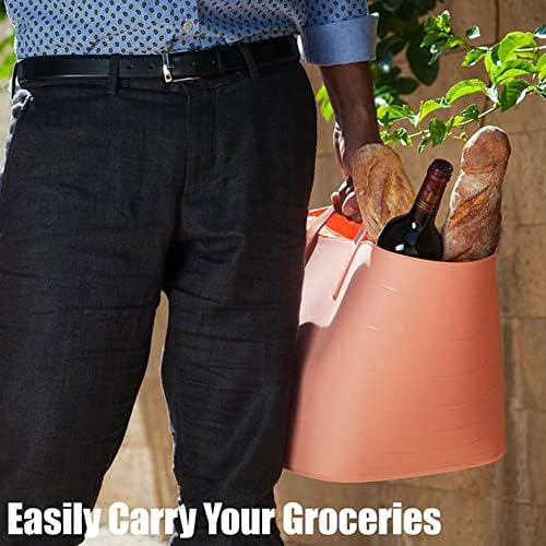 Life Story Flexible Tub Basket 25 Liter/6.6 Gallon Plastic Multifunction Storage Organizer Tote Bin with Handles, Black (18 Pack) - Image 7