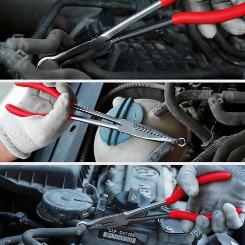 9-Piece 11" Long Reach Needle Nose Pliers Set - Image 7