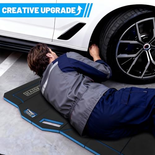 Foldable Mechanic Kneeling Pad,22.44" Wide EVA Foam Mat,1 Pack,Blue - Image 7