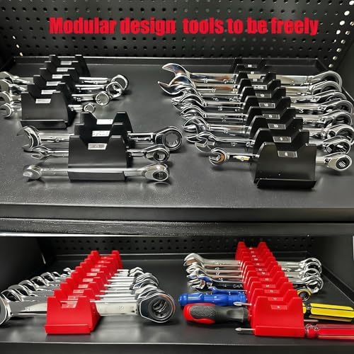 84 pcs Magnetic Modular Wrench Organizers for Tool Drawers - Wrench Rack with Metric&SAE Labels,Tool Storage Set Wrench Holder,Festival for Father and Boyfriend - Image 6