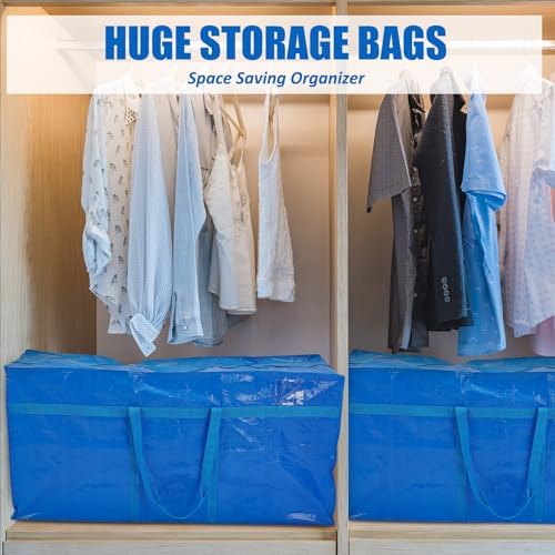 6 Pcs 96 Gallon Extra Large Moving Bags Heavy Duty Storage Bag - Image 6