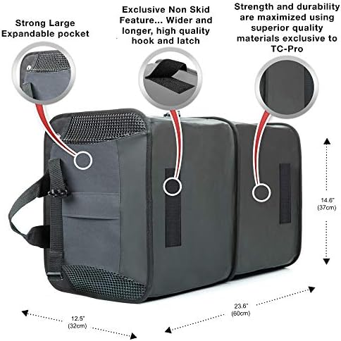 TRUNKCRATEPRO Save 15 per cent off bundle one regular grey organizer and one Extra Large Black trunk organizer - Image 7