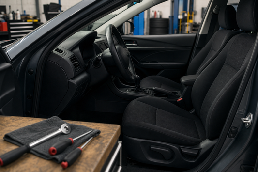 Unbranded orderly inspection setup featuring practical driving comfort