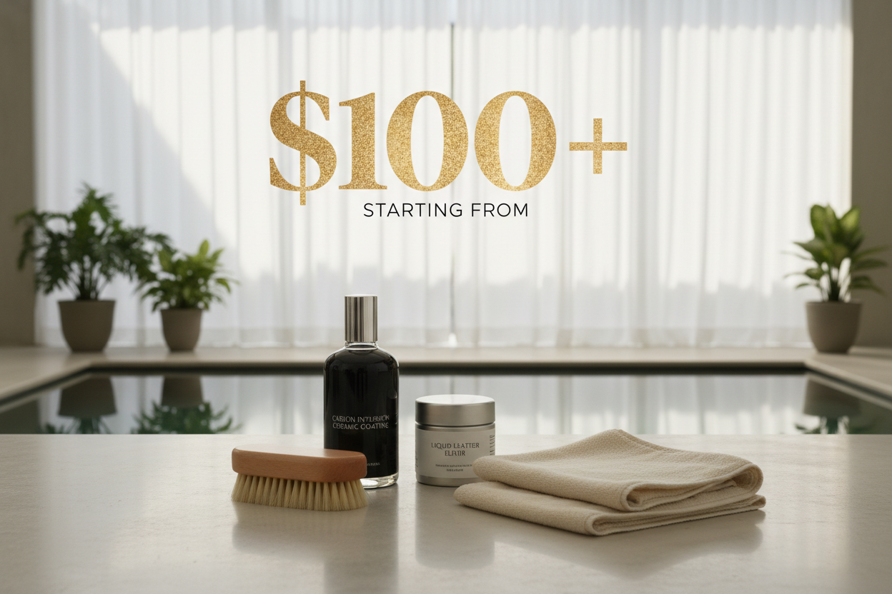 Luxury car accessories over $100 - premium automotive products, high-end detailing supplies, exclusive vehicle care items