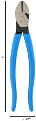 Channellock E338 8-Inch Diagonal Cutting Pliers with Xtreme Leverage Technology (XLT) Requires Less Force to Cut than Other High-Leverage Models | Laser Heat-Treated Cutting Edge for Extended Life | Forged from High Carbon Steel | Made in USA - Image 5