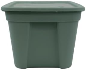 Edge Plastics Classic Storage Tote, durable storage in for home or garage with secure snap lid designed for stacking (6, Light Green, 5 Gallon) - Image 5
