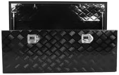 44inch Aluminum Tool Box,Stripes Trailer Tool Box w/Lock and Keys - Image 7