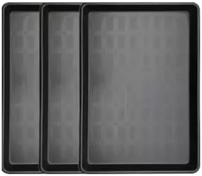 3Pack Extra Large Oil Drip Pan 35.4 x 24 x1.4 Inches Oil Change Drip Tray for Under Car Plastic Tray Auto Oil Catch Pan for Transmission Garage Automotive Driveway to Keep Floor Clean by Unknown