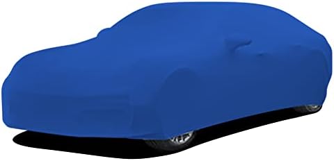 WinPower Indoor Car Cover, Stretch Dustproof Protection Fit 177-193 Inch Full Car Cover for Underground Garage Car Show, Blue by WinPower