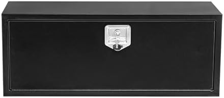 Garvee Black Steel Truck Bed Tool Box, Trailer Tongue Box, Truck Storage Organizer Tool Chest For Truck Bed, RV, Trailer (30 in x 14 in x 16 in-NEW) by Garvee