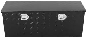 44inch Aluminum Tool Box,Stripes Trailer Tool Box w/Lock and Keys by BLACKHORSE-RACING