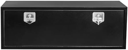 Garvee Black Steel Truck Bed Tool Box, Trailer Tongue Box, Truck Storage Organizer Tool Chest For Truck Bed, RV, Trailer (48"x 18"x 18"-NEW) by Garvee