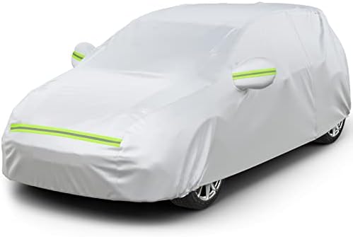 Favoto Car Cover Waterproof All Weather Windproof for Hatchback 157-171’’ by Favoto