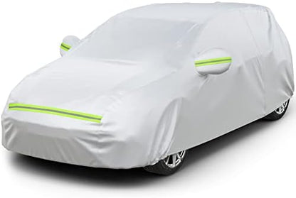 Favoto Car Cover Waterproof All Weather Windproof for Hatchback 157-171’’ by Favoto