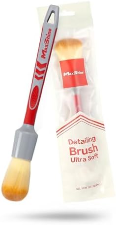Maxshine Medium #12 Universal Ultra Soft Detailing Brush – Professional Brush for Interior, Exterior, Leather Seats, Engine Bay & Wheels – Premium Car Care Detailing Tool by Maxshine
