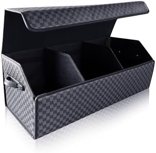 Fyzeoty Car Trunk Organizer for SUV and Sedan, Blue-Gray, 29.5 inches by Fyzeoty
