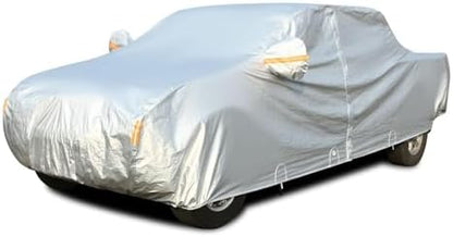 Tecoom Truck Cover Waterproof All Weather, 3-Layer Fleece Lined Full Exterior Pickup Cover with Zipper Door & Lock, UV Snow Rain Outdoor Protection, Universal Fit Regular/Extended/SuperCrew Cab by Tecoom