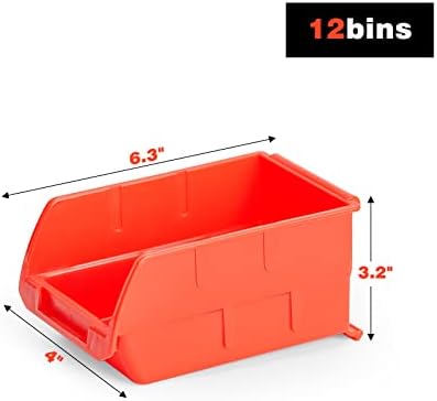 Ultrawall Wall Mounted Storage Bins, Plastic Hanging Storage Organizer Bins - Image 3