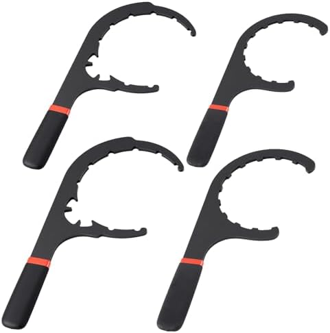 4 Pcs Fuel Filter Wrench 4.6'' & 5'' & 6'' & 8'' Red and Black by Lanties