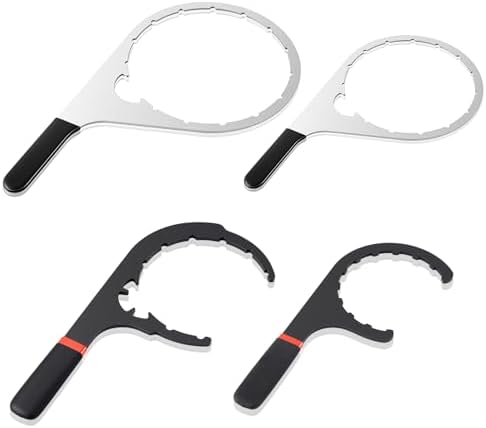 4 Pcs Fuel Filter Wrench 4.6'' & 5'' & 6'' & 8'' Black by Lanties