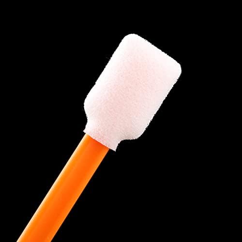 AAwipes Foam Swab Sticks (100 pcs Large Rectangular Foam Tips, 5.25", Orange) Cleanroom Cleaning Swab Sponge Stick for Inkjet Printer, Optical Instruments, Car Detailing - Image 4