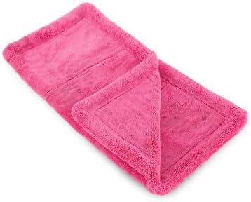 The Rag Company Liquid8r Car Drying Towel, Pink, 20x20 in, 1-Pack - Image 2