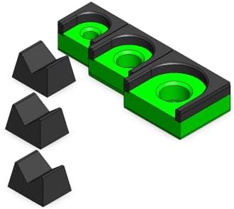 MagAttach Ratchet Organizer Kit (3 Piece Set, Green/Black) by 3D+Tool+Trays