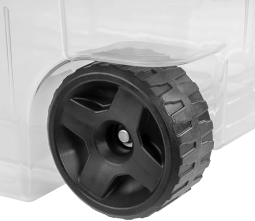 2 Pack 40 Gallon Heavy-Duty Wheeled Storage Bins (Green Sage) - Image 5