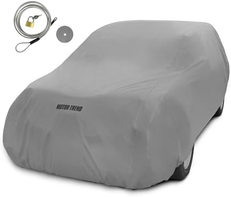 Motor Trend 4-Layer 4-Season Auto (Waterproof Outdoor UV Protection for Heavy Duty Use Full Car Cover for Vans, Suvs, Crossovers up to 185") by MotorTrend