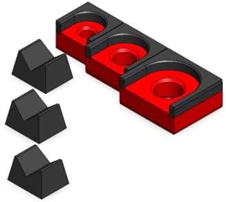 MagAttach Ratchet Organizer Kit (3 Piece Set, Red/Black) by 3D+Tool+Trays