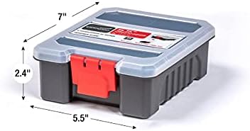 3-Pack Organizer Set – Small Parts Storage Boxes with Removable Dividers – 1 Medium & 2 Mini Hardware Cases for Screws, Bolts, Crafts – Durable Nylon Toolbox for Garage or Travel Use - Image 3
