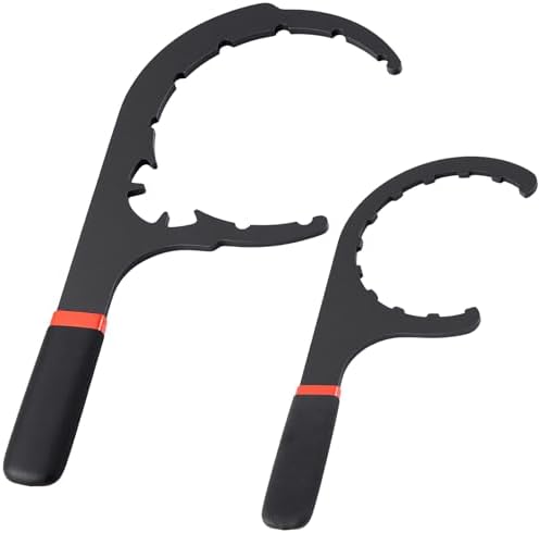 2 Pcs Fuel Filter Wrench 4.6'' & 5'' Red and Black by Lanties