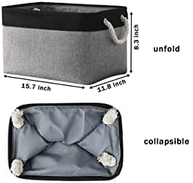 Storage Cubes with Handles - Organizer Bins (15.7 x 11.8 x 8.2 inches) - Image 5
