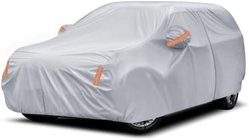 SUV Car Cover Waterproof All Weather - Outdoor Full Car Cover for Automobiles Snow Rain Sun UV Dust Protection Scratch Universal Fit SUV Up to 190" by Professionalcoversellers