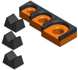 MagAttach Ratchet Organizer Kit (3 Piece Set, Orange/Black) by 3D+Tool+Trays