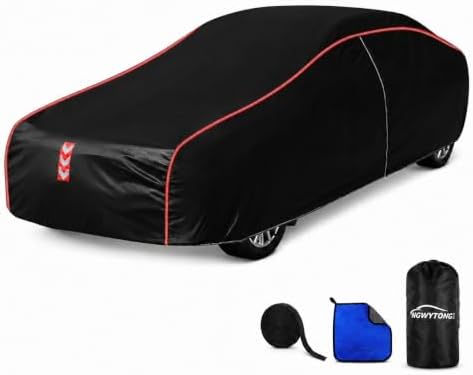 Coupe Car Cover Waterproof All Weather, 8-Point Fastening Fits186-193 in by Unknown