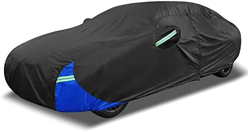 X AUTOHAUX 3XL Car Cover Waterproof Snowproof All Weather for Car Outdoor Full Car Cover Rain Sun Protection Universal Fit for Sedan 186"-193" by XAUTOHAUX