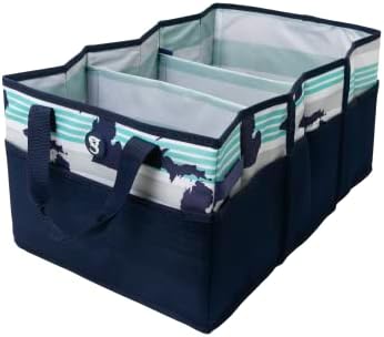 geckobrands Folding Trunk Tote – Collapsible Car Organizer with Removable Dividers by geckobrands
