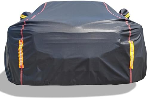 Car Cover Waterproof All Weather for Sedan (173-183 inch) by DINGHAO
