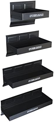 Steelman Non-Marring Magnetic Tool/Parts Storage Trays for Rolling Toolboxes, Durable Steel, 4-Piece Set by Steelman