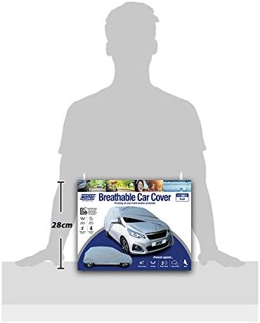 Maypole Breathable Full Cover for Small Cars Water Resistant, Grey - Image 6