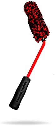 Adam's Polishes Angled Wheel Detailing Brush - Car Cleaning Wheel Brush |Use W/Wheel Cleaner, Rim Cleaner, Chrome Cleaner | Car Wash Brush Cleans Brake Dust from Barrels & Hard to Reach Areas (Large) by AdamsPolishes