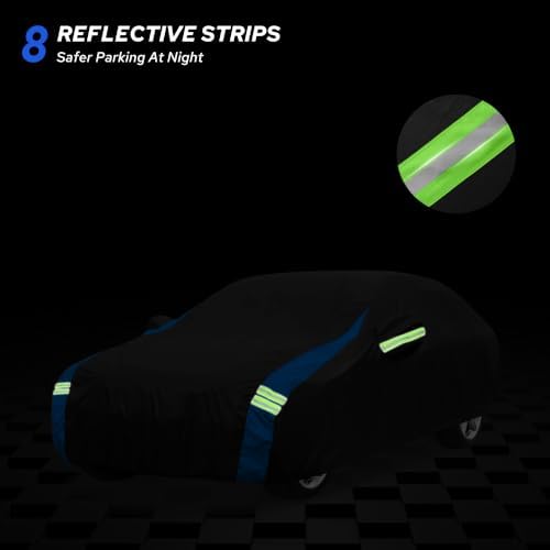 Avecrew Car Cover Waterproof All Weather for Automobiles Sedan 186"-193" L - Image 6
